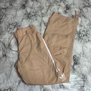 Adidas Parley Tan Beige Windbreaker size XS pants straight leg high rise